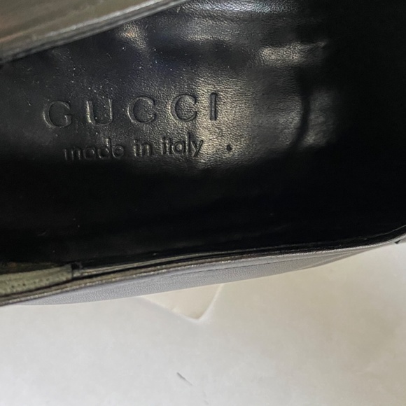 Gucci black leather loafers size 40 moccasins slip-in’s slides Italy slip-ons main image 9